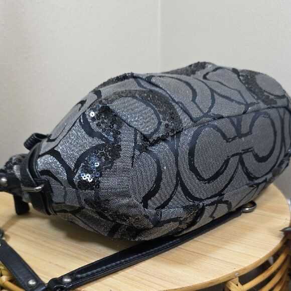 Coach Madison Sophia Op Art Sequin Satchel - Picture 9 of 16